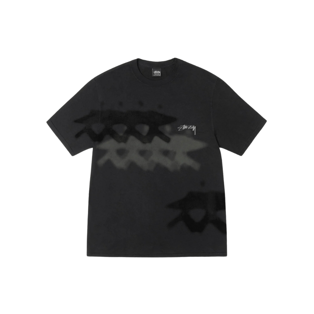 STUSSY Low Tide Tee Pigment Dyed Black L